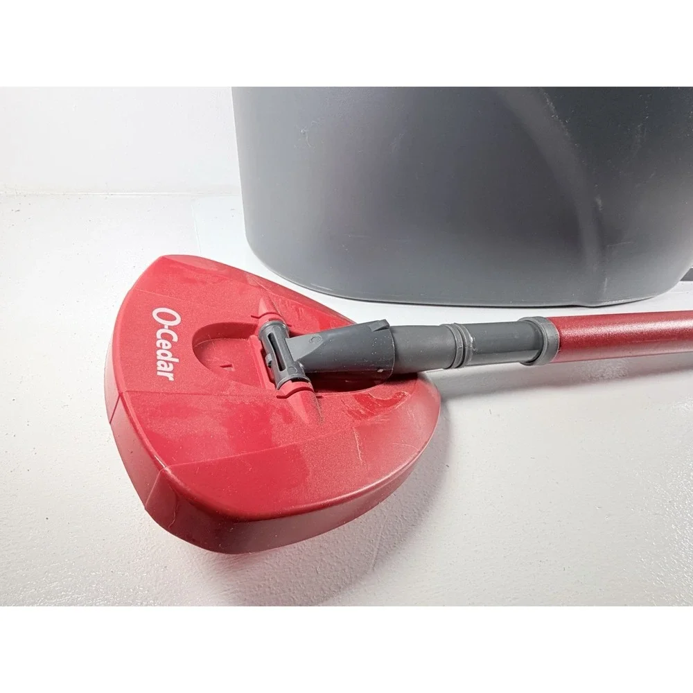 O-Cedar wring Microfiber Mop & Bucket Floor Cleaning System - Gray/Red